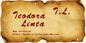 Teodora Linta vizit kartica